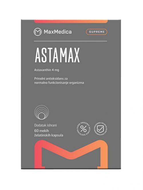 Astamax astaxanthin 4 mg MaxMedica 60 kapsula