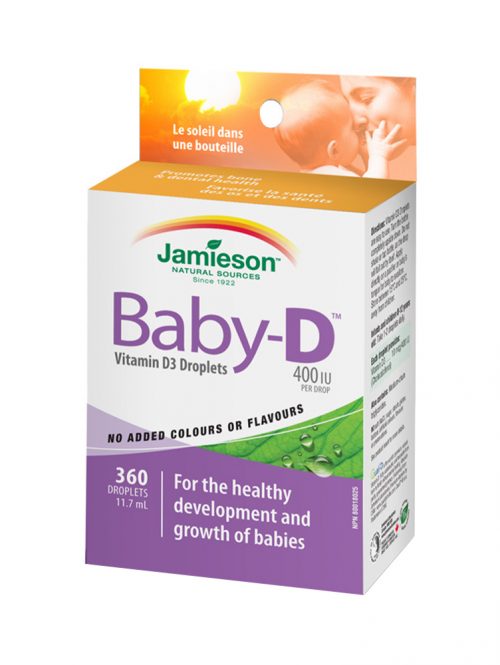 Baby-D Vitamin D3 kapi 400 IU Jamieson 360 kapi (11.7 ml)