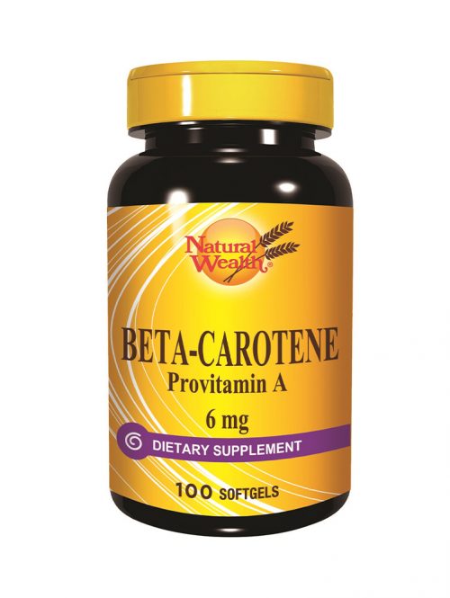Beta-Carotene Provitamin A 6 mg 1000 IU Natural Wealth 100 kapsula