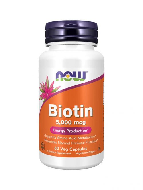 Biotin 5000 mcg Now Foods 60 veg kapsula
