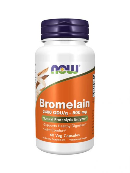 Bromelain 500 mg Now Foods 60 veg kapsula