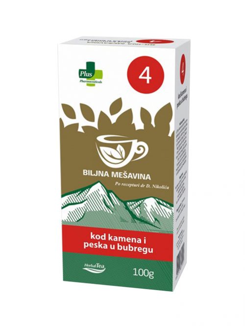 Čaj 4 kod kamena i peska u bubregu Plus Pharmaceuticals 100 g