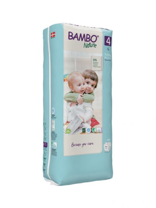 Eco-Friendly 4 L pelene za bebe 7-14 kg Bambo Nature 48 komada