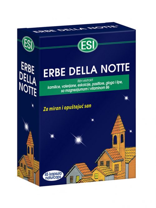 Erbe della notte biljni ekstrakti za miran san ESI 45 kapsula