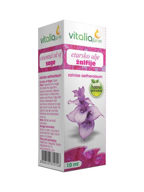 Etarsko ulje žalfije Vitalia Farm 10 ml