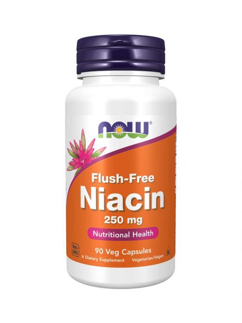 Niacin Flush-Free 250 mg Now Foods 90 veg kapsula