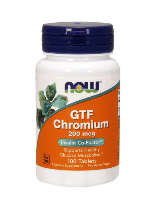 GTF Chromium 200 mcg Now Foods 100 tableta