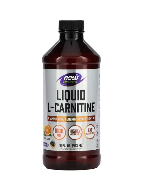 L-Carnitine Liquid 1000 mg Citrus Flavor Now Foods 473 ml