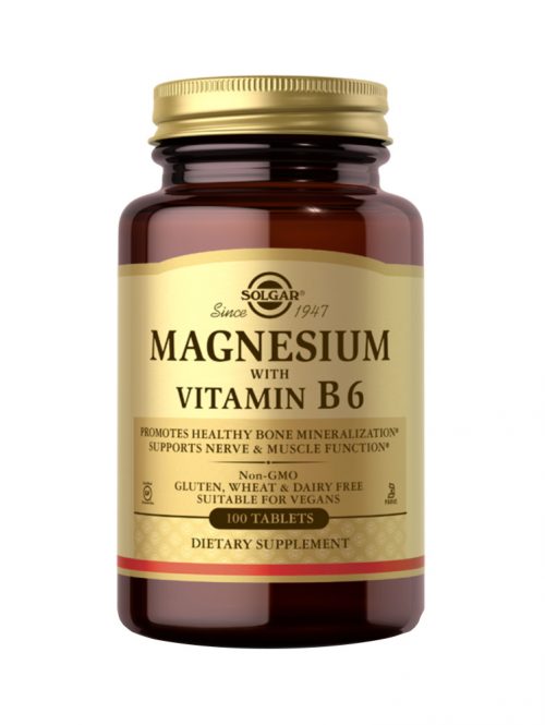 Magnesium + vitamin B6 Solgar 100 tableta