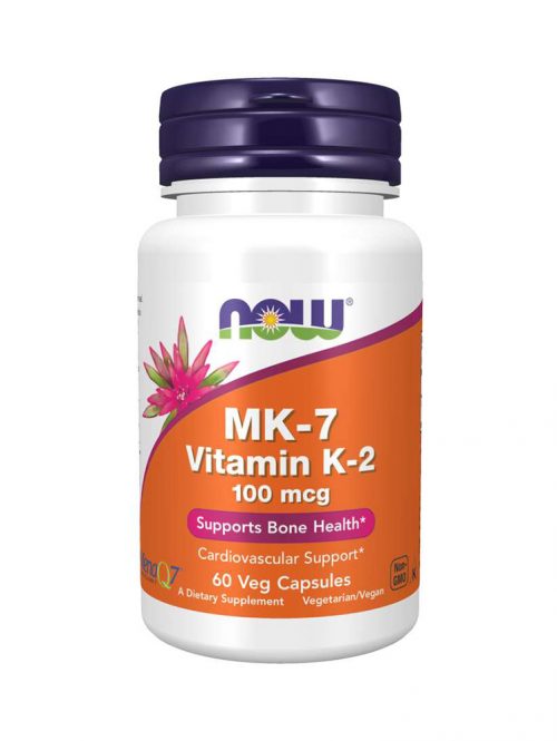 MK-7 Vitamin K-2 100 mcg Now Foods 60 veg kapsula