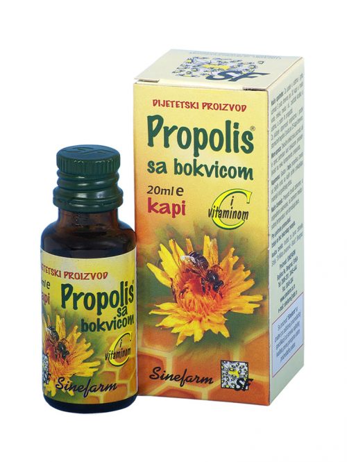 Propolis kapi sa bokvicom i vitaminom C Sinefarm 20 ml