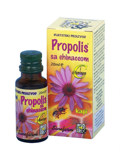 Propolis kapi sa ehinaceom i vitaminom C Sinefarm 20 ml