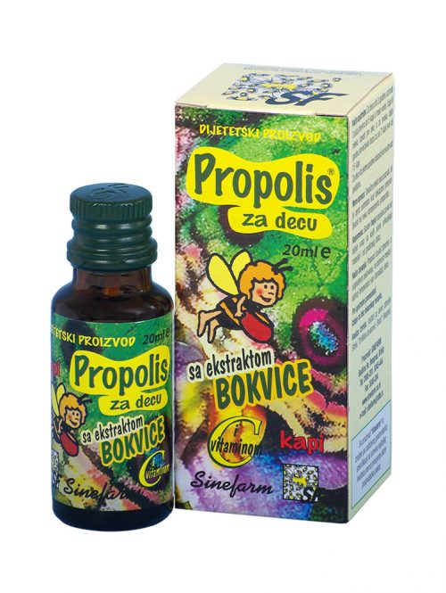 Propolis kapi za decu sa bokvicom i vitaminom C Sinefarm 20 ml