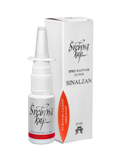 Srebrna kap Sinalzan sprej Koloid 20 ml