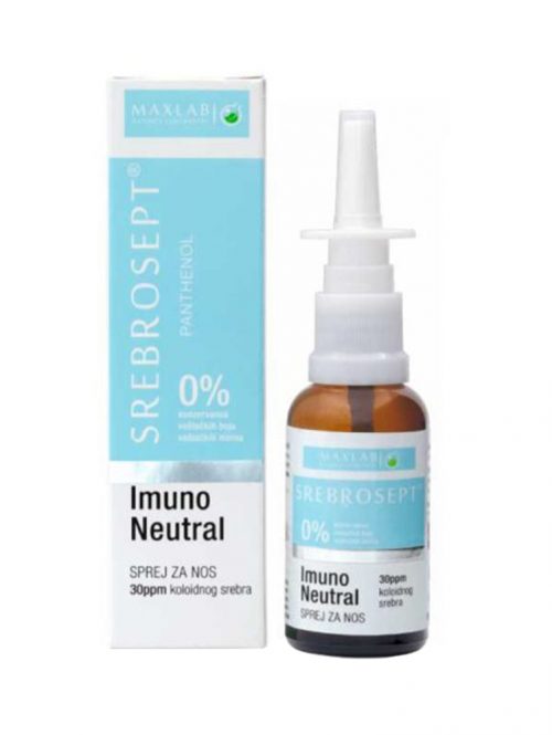 Srebrosept Imuno Neutral sprej za nos 30 ppm Maxlab 30 ml
