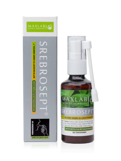 Srebrosept sprej za grlo i usta Maxlab 50 ml