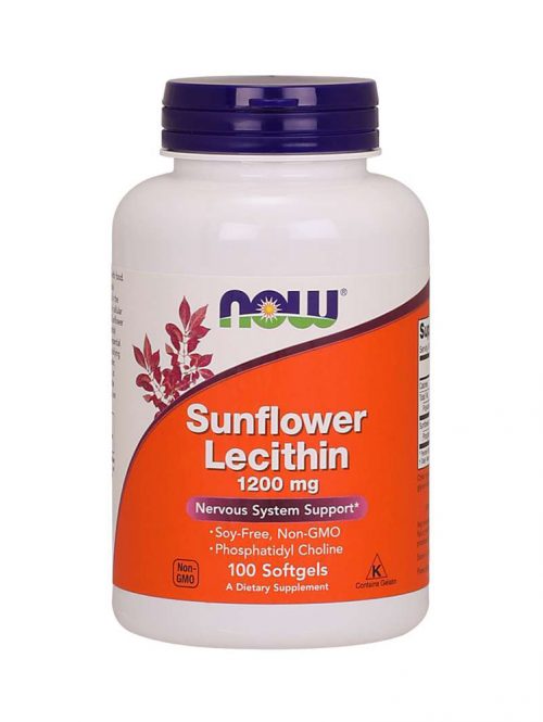 Sunflower Lecithin 1200 mg Now Foods 100 softegel kapsule