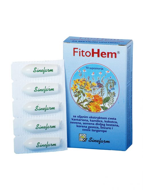 Supozitorije protiv hemoroida FitoHem Sinefarm 10 komada