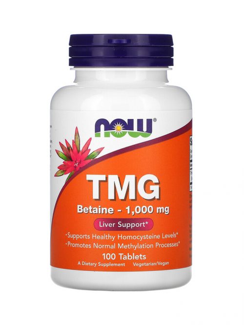 TMG Betaine 1000 mg Now Foods 100 tableta