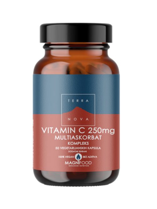 Vitamin C 250 mg Multiaskorbat kompleks Terranova 50 kapsula