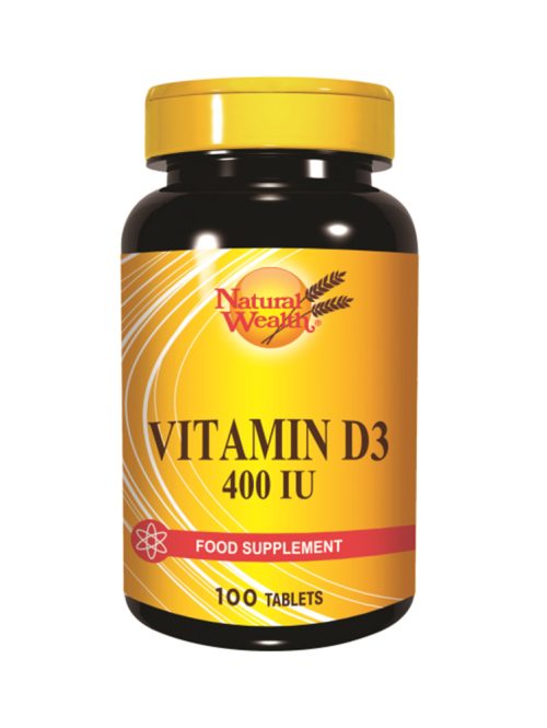 Vitamin D3 400 IU Natural Wealth 100 tableta