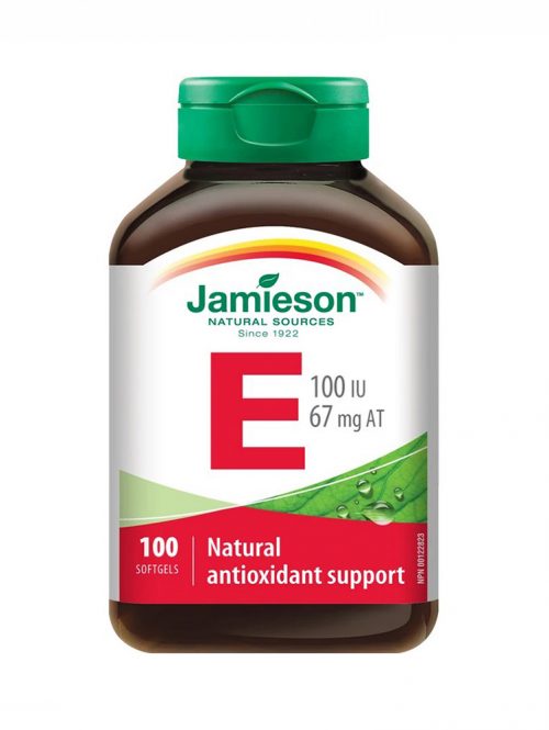 Vitamin E 100 IU Jamieson 100 softgel kapsula