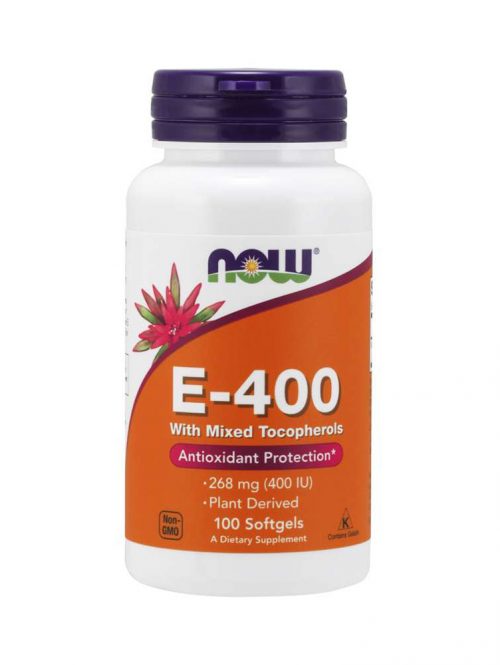 Vitamin E-400 With Mixed Tocopherols Now Foods 100 softgel kapsula