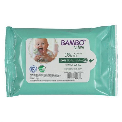 Vlažne maramice Eco-Friendly Bambo Nature 10 komada pakovanje