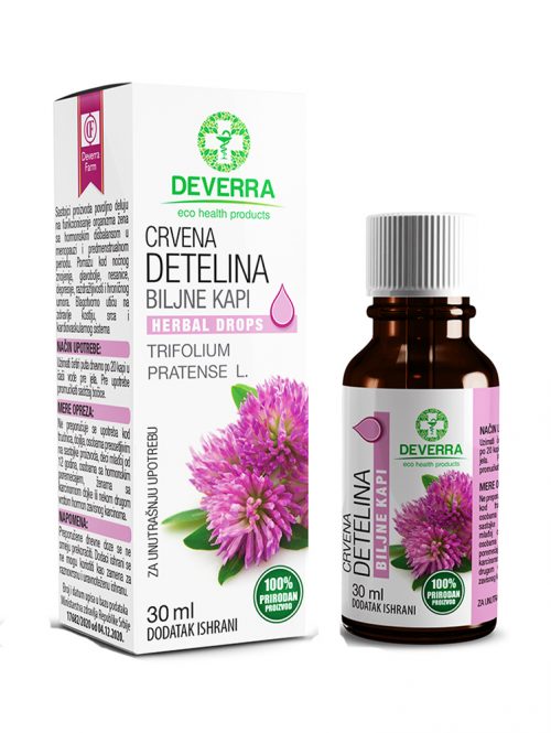 Biljne kapi crvene deteline Trifolium pratense Deverra Farm 30 ml