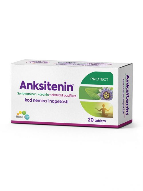 Anksitenin Protect L-teanin i ekstrakt pasiflore Esensa 20 tableta