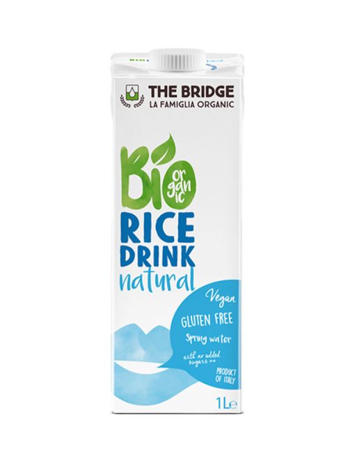 Bio pirinčano biljno mleko natural The Bridge 1 l