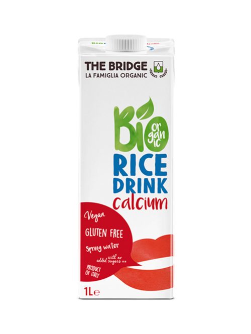 Bio pirinčano biljno mleko natural sa dodatkom kalcijuma The Bridge 1 l