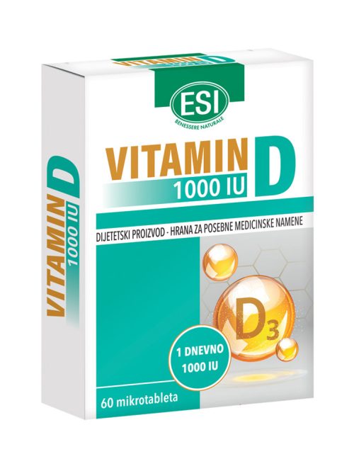 Vitamin D 1000 IU ESI 60 mikrotableta