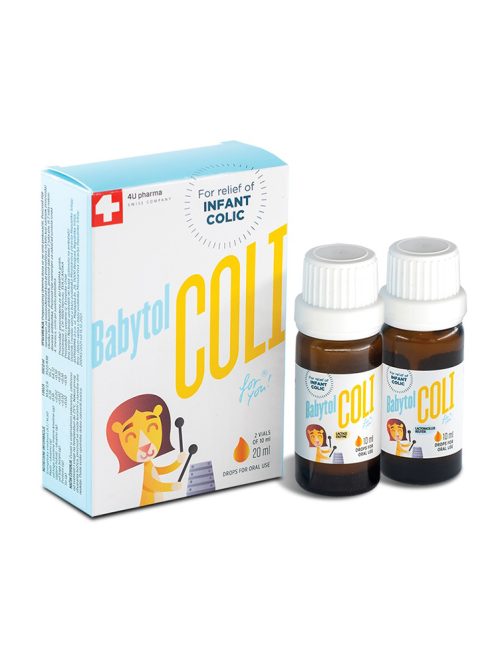 Babytol Coli probiotske kapi 4U pharma 2 x 10 ml