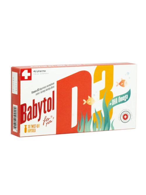 Babytol D3 + DHA Omega 4U pharma 30 twist-off kapsula