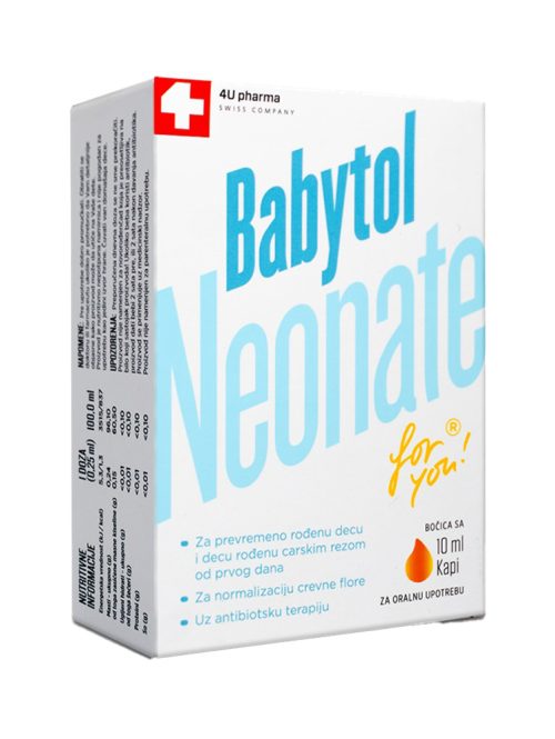 Babytol Neonate probiotske kapi 4U pharma 10 ml
