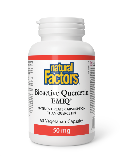 Bioactive Quercetin EMIQ 50 mg Natural Factors 60 kapsula