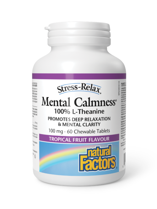Mental Calmness Natural Factors 60 tableta za zvakanje