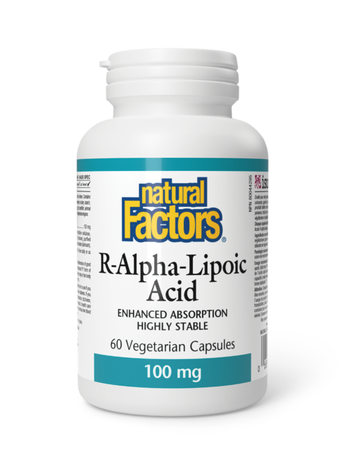 R-Alpha-Lipoic Acid 100 mg Natural Factors 60 kapsula