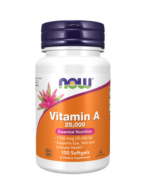 Vitamin A 25000 IU Now Foods 100 softgel kapsula